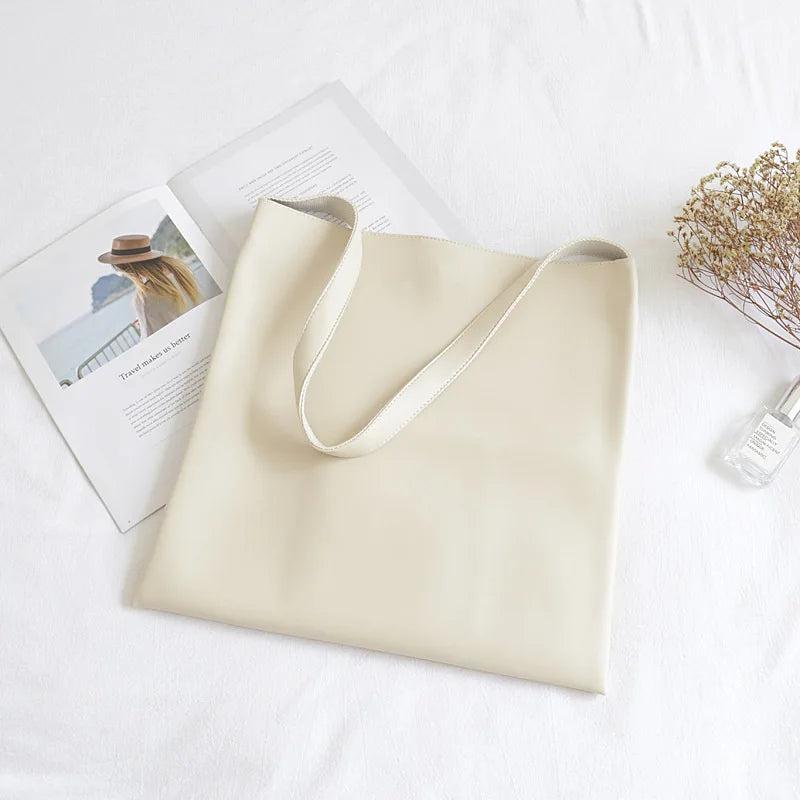 Casual PU Leather Crossbody Bag Multifunctional Messenger Tote Handbag