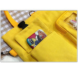 Canvas Tote Bags Women Shopper Handbags Cartoon Rabbit Carrot