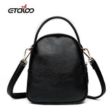 Women Pu Leather Solid Handbags Ladies Shoulder Messenger Shopping Bag