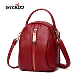 Women Pu Leather Solid Handbags Ladies Shoulder Messenger Shopping Bag