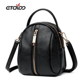 Women Pu Leather Solid Handbags Ladies Shoulder Messenger Shopping Bag
