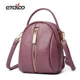 Women Pu Leather Solid Handbags Ladies Shoulder Messenger Shopping Bag