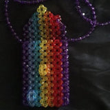 Pearl String Beads Mobile Phone Bag Hand Woven Decoration Bag