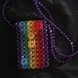 Pearl String Beads Mobile Phone Bag Hand Woven Decoration Bag
