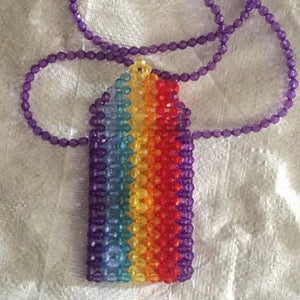 Pearl String Beads Mobile Phone Bag Hand Woven Decoration Bag