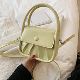 Summer Small Shoulder Messenger Bag Solid Wallet Handbag Female Leather