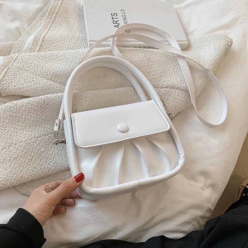 Summer Small Shoulder Messenger Bag Solid Wallet Handbag Female Leather