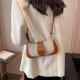 Canvas Underarm Bag Crossbody Shoulder Purse for Women