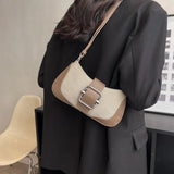 Canvas Underarm Bag Crossbody Shoulder Purse for Women