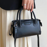 Solid Crossbody Bag for Women Spring Side Lace Up Shoulder Handbag