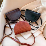 Stylish Crocodile Crossbody Bag for Women
