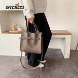 Summer Solid Women Handbag Retro Soft Leather Travel Shoulder Bag