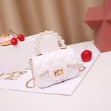 Pearls Jelly Bag Women Candy Mini Single Shoulder Bag