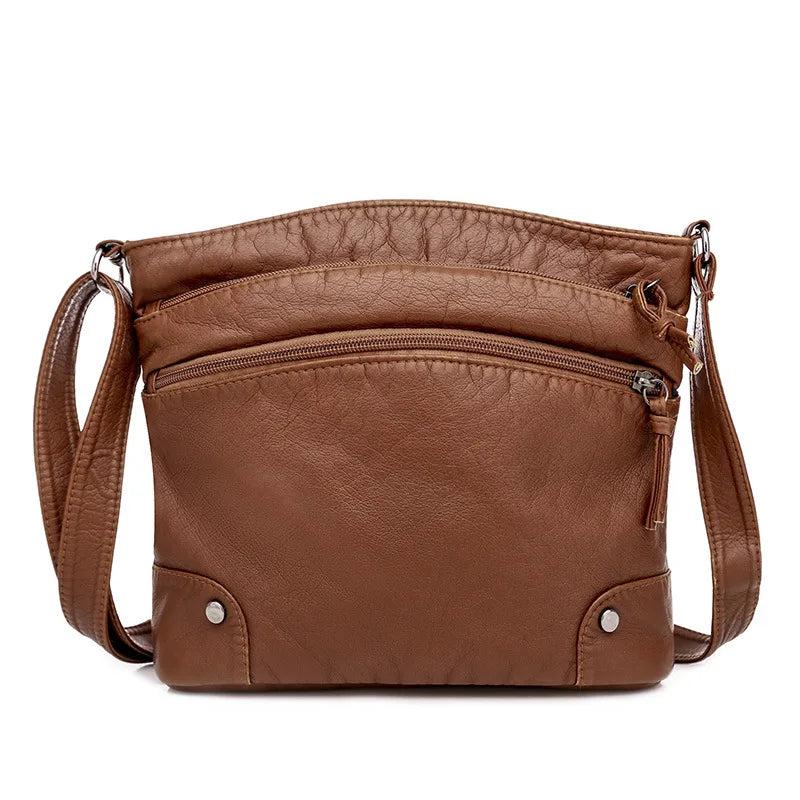 Vintage Soft Leather Women Shoulder Bags Handbags Satchels Messenger Bags