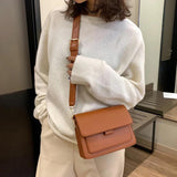 Small Crossbody Bag PU Leather Messenger Lightweight for Women