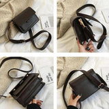 Small Crossbody Bag PU Leather Messenger Lightweight for Women