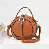 Autumn Handbag Women's Shoulder Round Bag PU Small