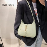 Leather Shoulder Crossbody Bag Underarm Sac A Main for Women
