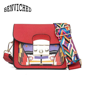 Colorful Stripe Crossbody Bag Shoulder Mini Jelly Purse B052