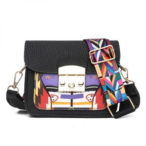Colorful Stripe Crossbody Bag Shoulder Mini Jelly Purse B052