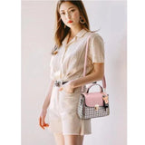 Plaid Women's Shoulder Bag Handbag Wild One Shoulder Diagonal Spot