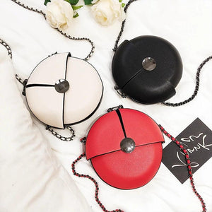Women's Round Chain Shoulder Bag Mini Messenger Bag