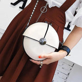 Women's Round Chain Shoulder Bag Mini Messenger Bag