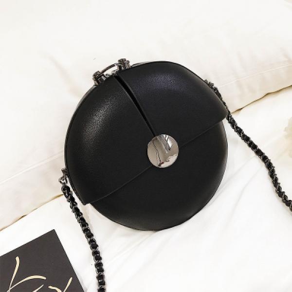 Women's Round Chain Shoulder Bag Mini Messenger Bag