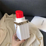 Vintage Lipstick Shape Evening Bag Wedding Party Clutch Handbag