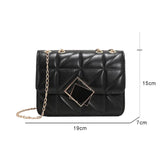 Messenger Women's Bag PU Leather Shoulder Bag Handbag Small Square
