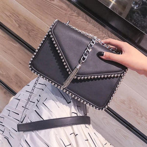 Small Square Tassel Chain Bag Single Shoulder Bag