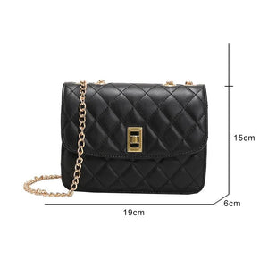 Women's PU Leather Shoulder Bag Solid Messenger Handbag All-match Shopper