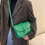 Waterproof PU Leather Women Bag Magnetic Button Shoulder Bag Solid Handbag Mini