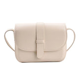 Waterproof PU Leather Women Bag Magnetic Button Shoulder Bag Solid Handbag Mini