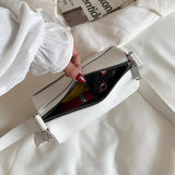 Women's Soft PU Leather Crossbody Bag Stitching Handbag