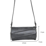 Women's Soft PU Leather Crossbody Bag Stitching Handbag