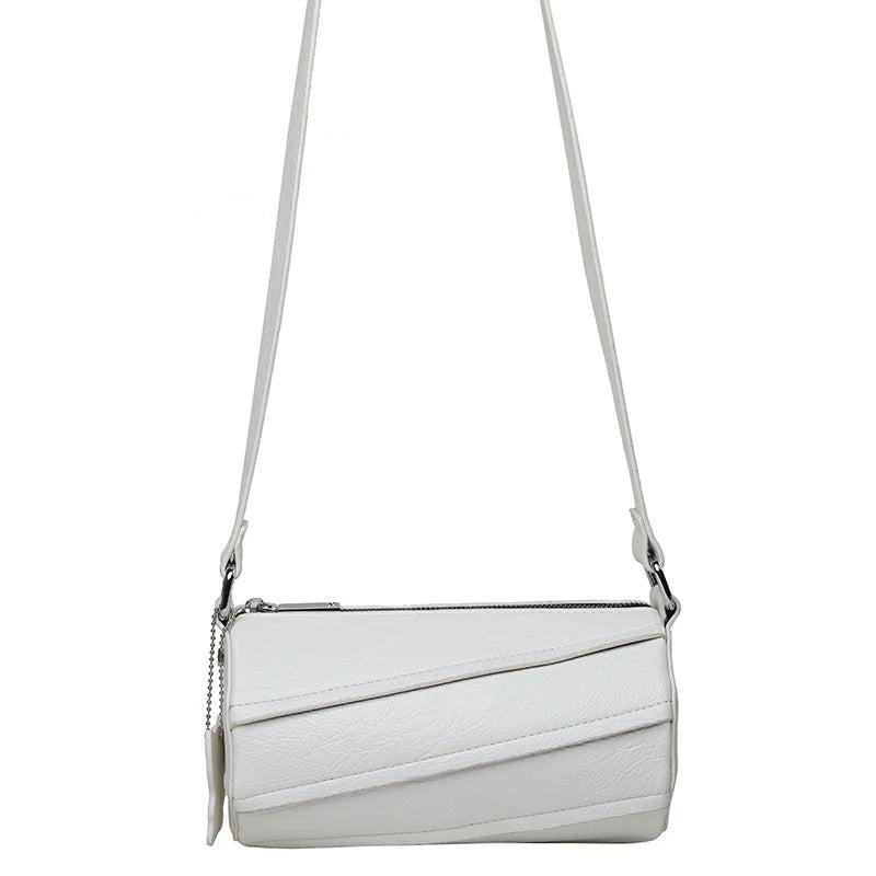 Women's Soft PU Leather Crossbody Bag Stitching Handbag