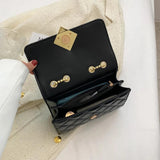 Leisure Shoulder Bag Small Flap PU Leather Messenger Bag