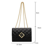 Leisure Shoulder Bag Small Flap PU Leather Messenger Bag