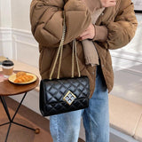 Leisure Shoulder Bag Small Flap PU Leather Messenger Bag
