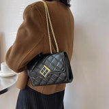 Leisure Shoulder Bag Small Flap PU Leather Messenger Bag