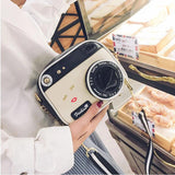 Camera Shaped Handbag Leather Women's Shoulder Bag R106