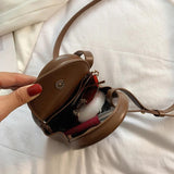 Women's Mini Handbag Portable Shoulder Bag PU Leather Square Bag
