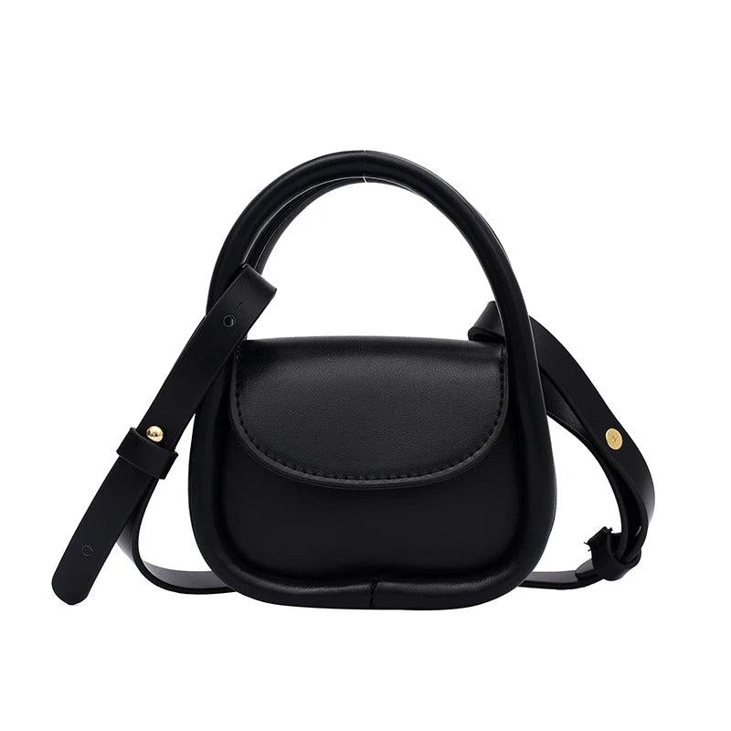 Women's Mini Handbag Portable Shoulder Bag PU Leather Square Bag