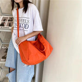 Nylon Messenger Bag Large Capacity Waterproof Shoulder Bag for Women