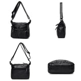 Mini PU Leather Women Messenger Bag Shoulder Sling Handbag