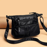 Mini PU Leather Women Messenger Bag Shoulder Sling Handbag