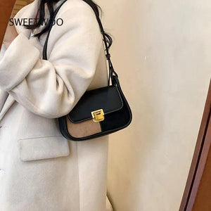 Leather Crossbody Bag with Long Belt for Women