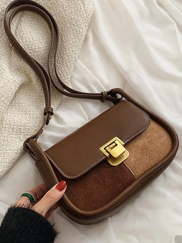 Leather Crossbody Bag with Long Belt for Women