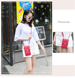 Ladies Mini PU Leather Crossbody Bag Shoulder Bag Card Case